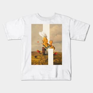 Yellow Echoes of Time Kids T-Shirt